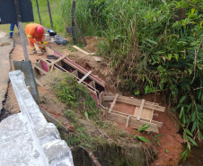 Reforma de pontes na PR-411 em Morretes