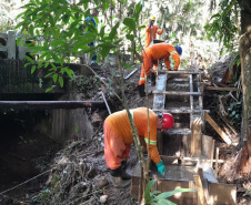 Reforma de pontes na PR-411 em Morretes