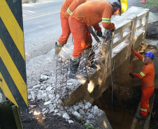 Reforma de pontes na PR-411 em Morretes