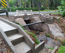 Reforma de pontes na PR-411 em Morretes