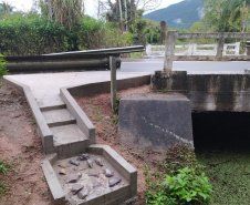 Reforma de pontes na PR-411 em Morretes