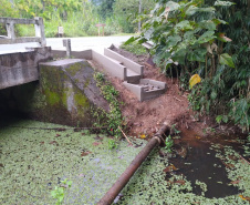 Reforma de pontes na PR-411 em Morretes