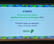   BRDE é premiado como maior operador em linhas de crédito do BNDES