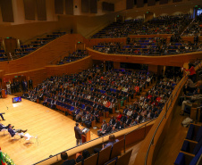 O governador Carlos Massa Ratinho Junior defendeu o fortalecimento da integração interestadual durante a abertura do 8º encontro do Consórcio de Integração Sul e Sudeste (Cosud), nesta sexta-feira (02), em Belo Horizonte.