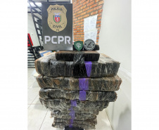 PCPR apreende 121 quilos de maconha e prende casal por tráfico de drogas em Mariópolis