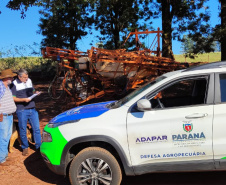 Adapar realiza inspeção preventiva de pulverizadores agrícolas no Noroeste