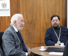 Vice-governador recebe líder da Igreja Ortodoxa grega na América do Sul