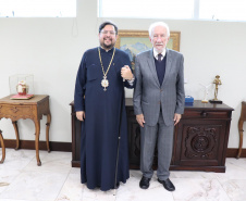 Vice-governador recebe líder da Igreja Ortodoxa grega na América do Sul
