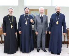 Vice-governador recebe líder da Igreja Ortodoxa grega na América do Sul