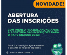 Abertura Enacor/RAPv Começam inscrições para o maior evento de infraestrutura de transportes do país 