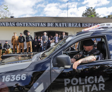 BPRONE recebe 38 novas viaturas durante solenidade de aniversário