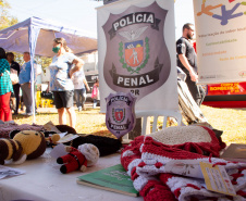 Polícia Penal expõe trabalhos desenvolvidos por apenados de Londrina no programa Paraná em Ação