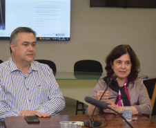 A ministra da Saúde, Nísia Trindade, visitou as instalações da Secretaria de Estado da Saúde (Sesa) nível central nesta terça-feira (25)