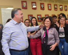A ministra da Saúde, Nísia Trindade, visitou as instalações da Secretaria de Estado da Saúde (Sesa) nível central nesta terça-feira (25)