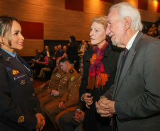 O governador em exercício Darci Piana participou nesta segunda (24) no Museu Oscar Niemeyer, em Curitiba, da formatura de 35 oficiais da Polícia Militar e do Corpo de Bombeiros no Curso Superior de Polícia