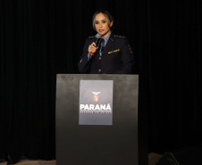 O governador em exercício Darci Piana participou nesta segunda (24) no Museu Oscar Niemeyer, em Curitiba, da formatura de 35 oficiais da Polícia Militar e do Corpo de Bombeiros no Curso Superior de Polícia