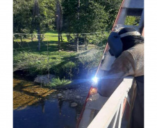 Bloqueios em ponte de Porto de Cima, distrito de Morretes, são adiados devido às chuvas 