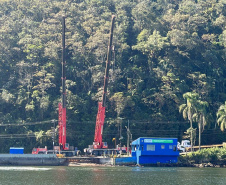 Substituição de ponte flutuante na travessia do Ferry Boat de Guaratuba