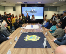 Vice Governador Darci Piana participa  de encontro com os parceiros envolvidos na retomada do Serviço Aeromédico da PRF no Paraná - Foto: Ari Dias/AEN