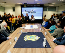 Vice Governador Darci Piana participa  de encontro com os parceiros envolvidos na retomada do Serviço Aeromédico da PRF no Paraná - Foto: Ari Dias/AEN