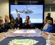 Vice Governador Darci Piana participa  de encontro com os parceiros envolvidos na retomada do Serviço Aeromédico da PRF no Paraná - Foto: Ari Dias/AEN