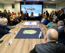Vice Governador Darci Piana participa  de encontro com os parceiros envolvidos na retomada do Serviço Aeromédico da PRF no Paraná - Foto: Ari Dias/AEN