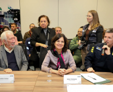 Vice Governador Darci Piana participa  de encontro com os parceiros envolvidos na retomada do Serviço Aeromédico da PRF no Paraná - Foto: Ari Dias/AEN