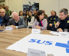 Vice Governador Darci Piana participa  de encontro com os parceiros envolvidos na retomada do Serviço Aeromédico da PRF no Paraná - Foto: Ari Dias/AEN