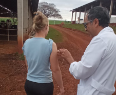 Mais de 500 doses da vacina contra meningite foram aplicadas neste final de semana na região Oeste do Paraná