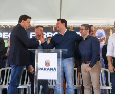 Governador Carlos massa ratinho Júnior recebe projeto executivo do Moegao do Paraná