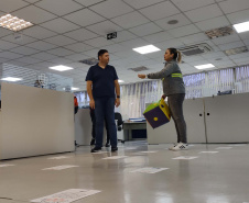 Portos do Paraná conscientiza sobre teste com etilômetro e separação de resíduos