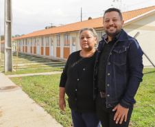 Lapa, 10 de agosto de 2023 - O governo do Paraná realiza na Lapa a entrega de 118 moradias populares, sendo 94 por meio do programa Casa Fácil.