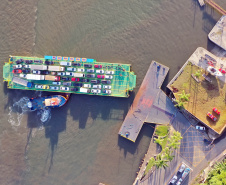 Transição para novo contrato e gratuidade foi tranquila no ferry boat de Guaratuba