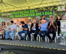 Governador da início à ação Mil Fontes, que vai proteger 1000 nascentes de água até o Dia da Árvore.