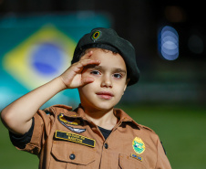 Governador Carlos Massa Ratinho Junior participa da cerimônia que marca a conclusão do treinamento dos novos policiais militares.