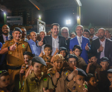 Governador Carlos Massa Ratinho Junior participa da cerimônia que marca a conclusão do treinamento dos novos policiais militares.