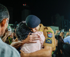 Governador Carlos Massa Ratinho Junior participa da cerimônia que marca a conclusão do treinamento dos novos policiais militares.