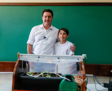 Governador entrega nova escola Maria Loiola Guimarães que tem capacidade para 900 alunos, em Ortigueira. Foto: Gabriel Rosa/AEN