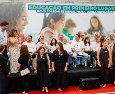 Governador entrega nova escola Maria Loiola Guimarães que tem capacidade para 900 alunos, em Ortigueira. Foto: Gabriel Rosa/AEN