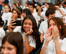 Governador entrega nova escola Maria Loiola Guimarães que tem capacidade para 900 alunos, em Ortigueira. Foto: Gabriel Rosa/AEN