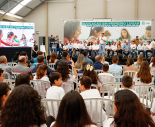 Governador entrega nova escola Maria Loiola Guimarães que tem capacidade para 900 alunos, em Ortigueira. Foto: Gabriel Rosa/AEN