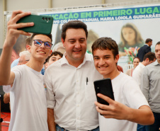 Governador entrega nova escola Maria Loiola Guimarães que tem capacidade para 900 alunos, em Ortigueira. Foto: Gabriel Rosa/AEN