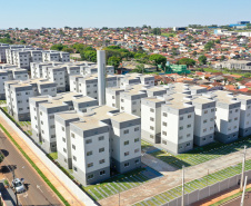 Governador Carlos Massa Ratinho Jr inaugura 240 apartamentos, dos quais 166 receberam subsídio do Governo do Estado, totalizando R$ 2,5 milhões de investimento.