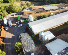  inauguração de mais um sistema para a produção de biogás e biometano, instalado na Granja Angst, em Toledo, no Oeste do Paraná. 