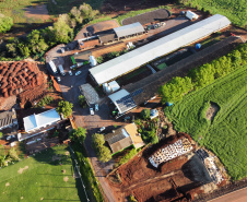  inauguração de mais um sistema para a produção de biogás e biometano, instalado na Granja Angst, em Toledo, no Oeste do Paraná. 