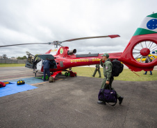 Ratinho Junior autoriza envio de aeronave para ajudar vítimas das chuvas no Rio Grande do Sul