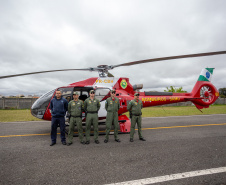 Ratinho Junior autoriza envio de aeronave para ajudar vítimas das chuvas no Rio Grande do Sul