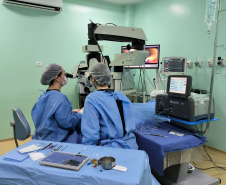 Comboio da saúde realiza mutirão de cirurgias oftalmológicas em Londrina
