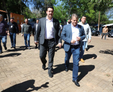  inauguração de mais um sistema para a produção de biogás e biometano, instalado na Granja Angst, em Toledo, no Oeste do Paraná. 