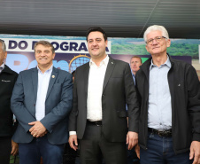  inauguração de mais um sistema para a produção de biogás e biometano, instalado na Granja Angst, em Toledo, no Oeste do Paraná. 